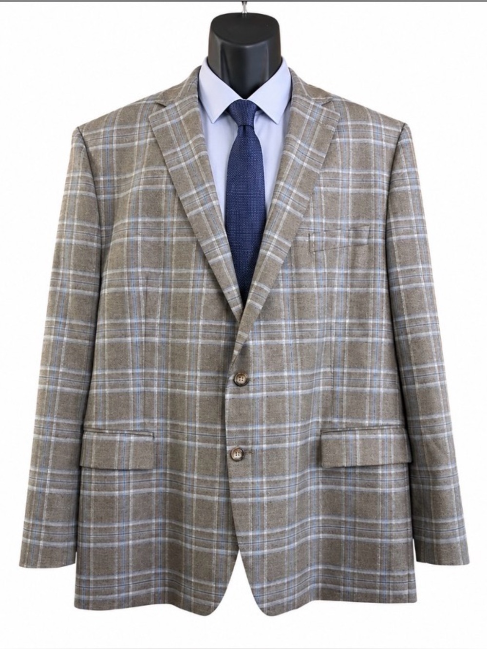 RALPH LAUREN PLAID BLAZER SUIT JACKET
SOPHISTICATED BLACK LABEL 50R